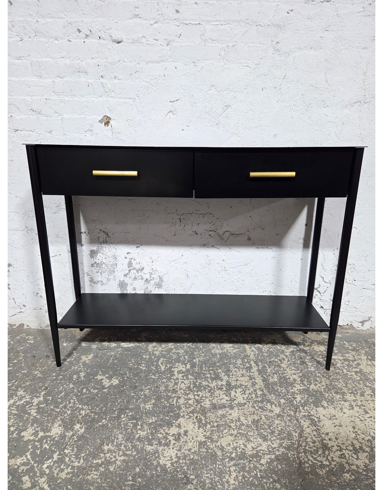 West Elm Black Metalwork Console Table