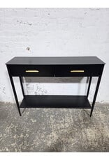 West Elm Black Metalwork Console Table