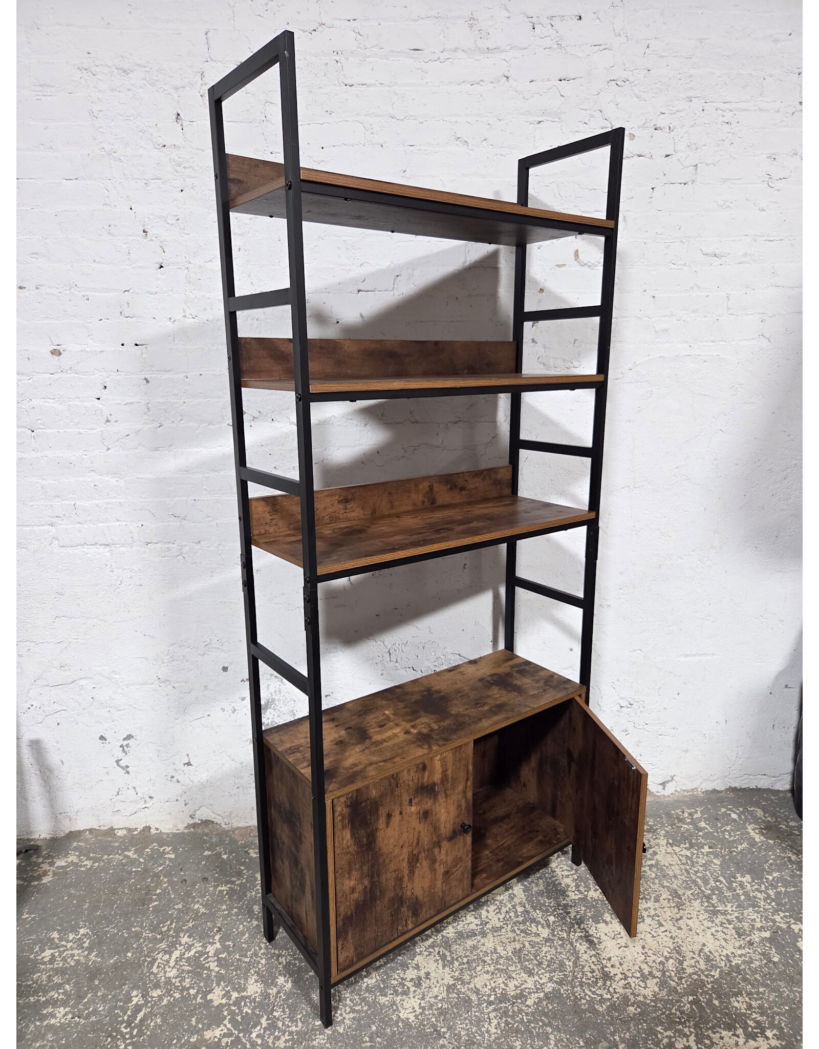 Modern Faux Wood 3-tier Storage Shelf