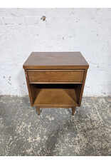 MCM Faux Wood Single Drawer Nightstand