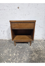 MCM Faux Wood Single Drawer Nightstand
