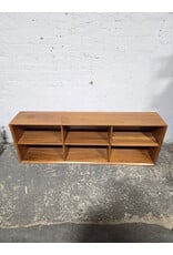 Modern Low Wooden Bookshelf