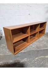 Modern Low Wooden Bookshelf
