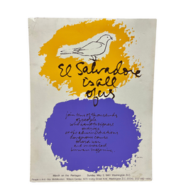 1981 Protest Poster: El Salvador is All of Us