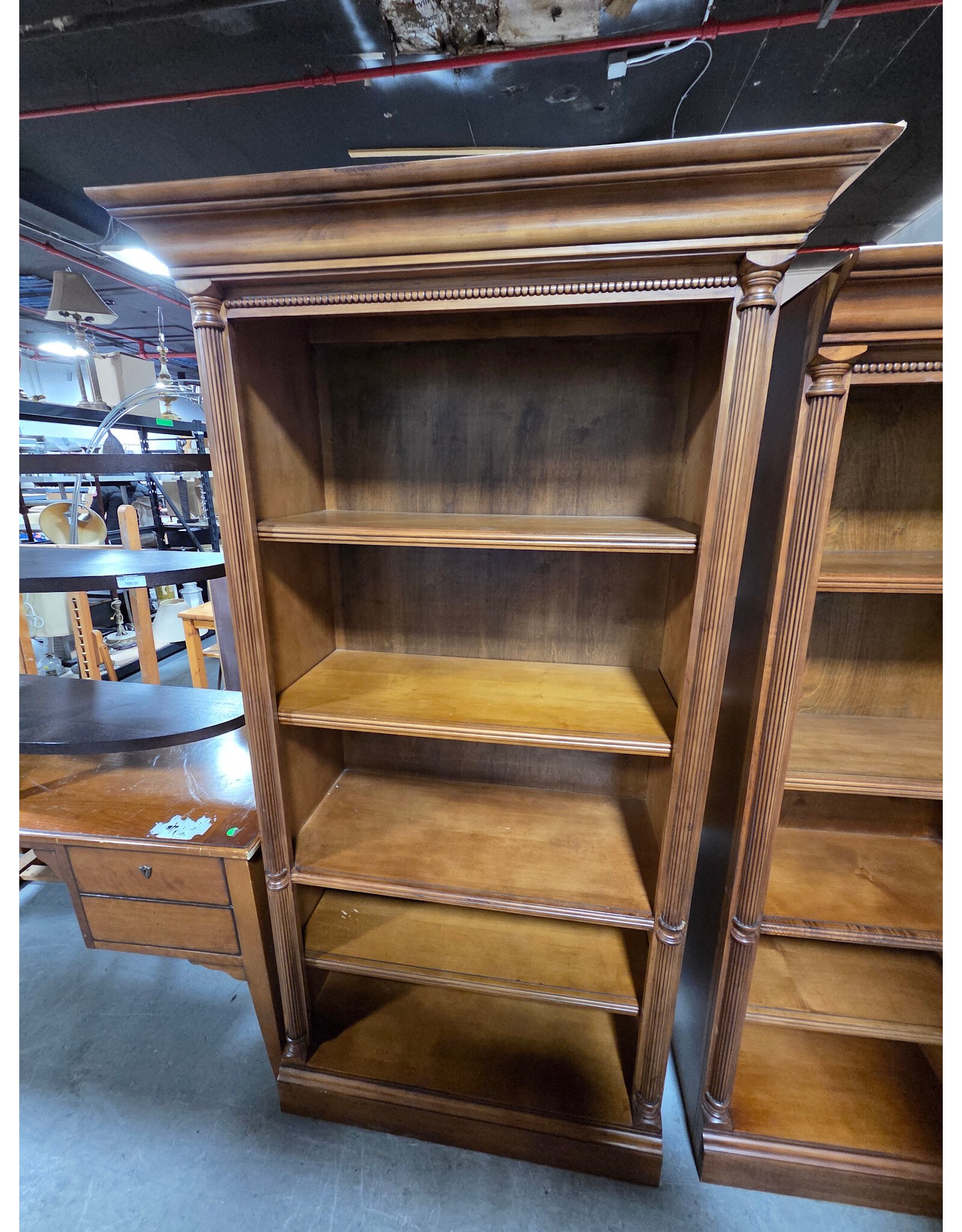 Large Wooden Barrister Style Bookcase