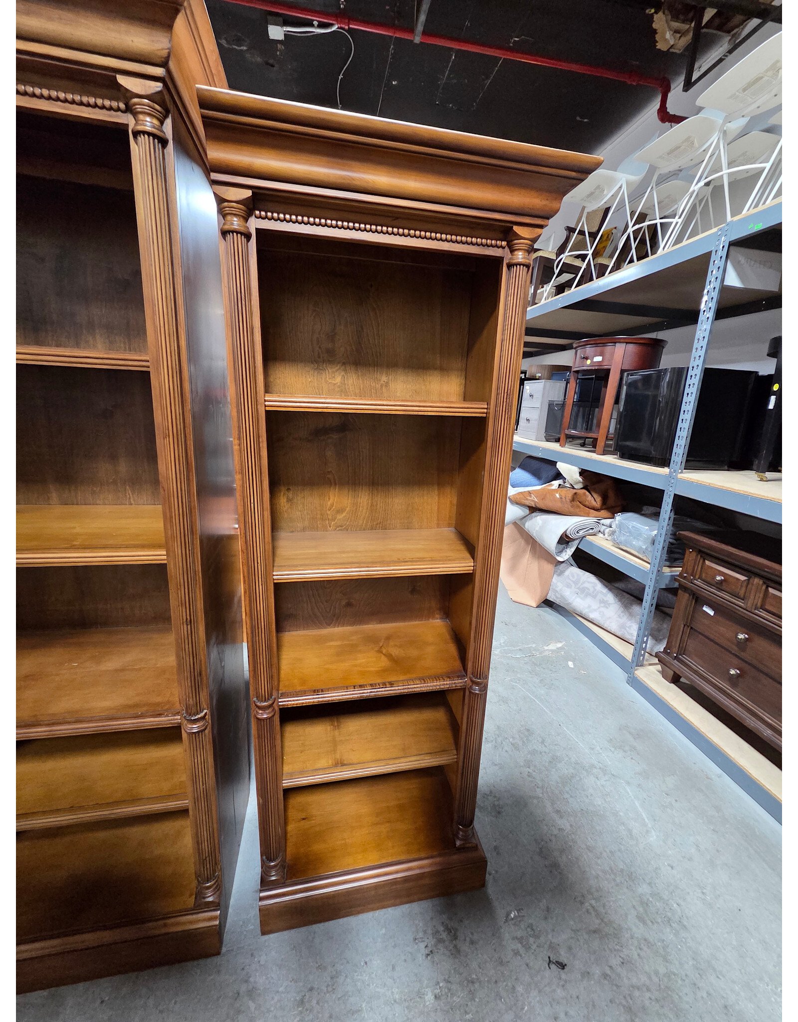 Right Side Wooden Barrister Style Bookcase