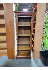 Left Side Wooden Barrister Style Bookcase