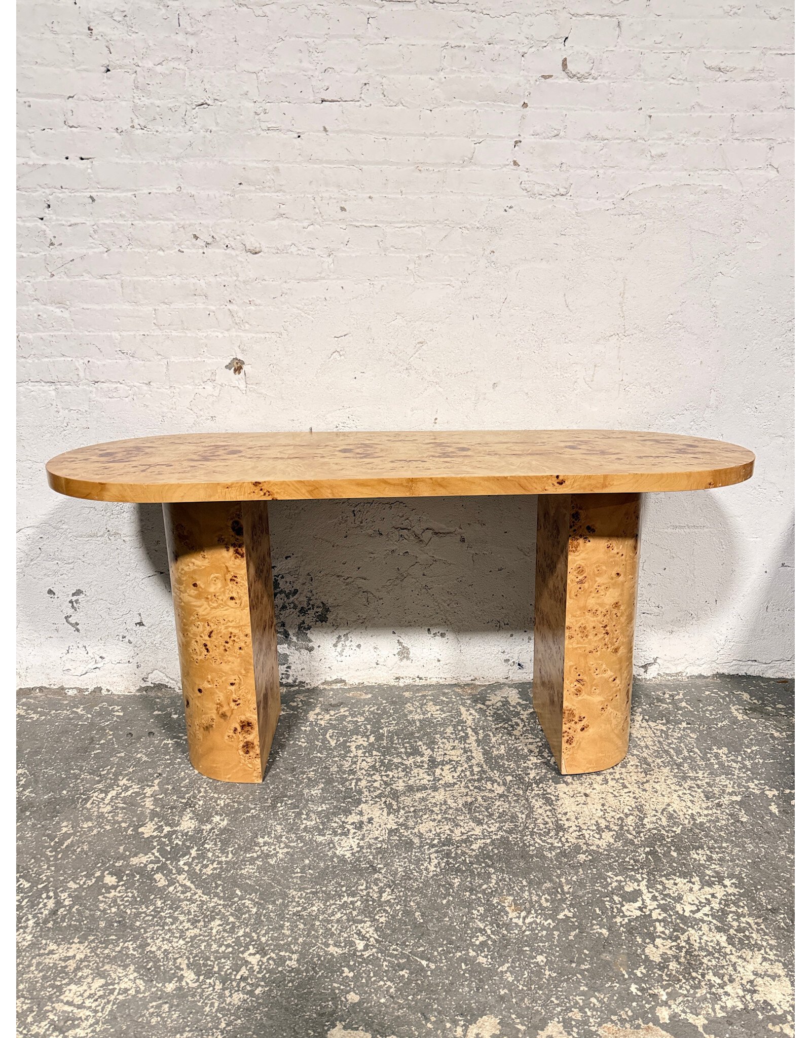 Modern Burl Wood Desk