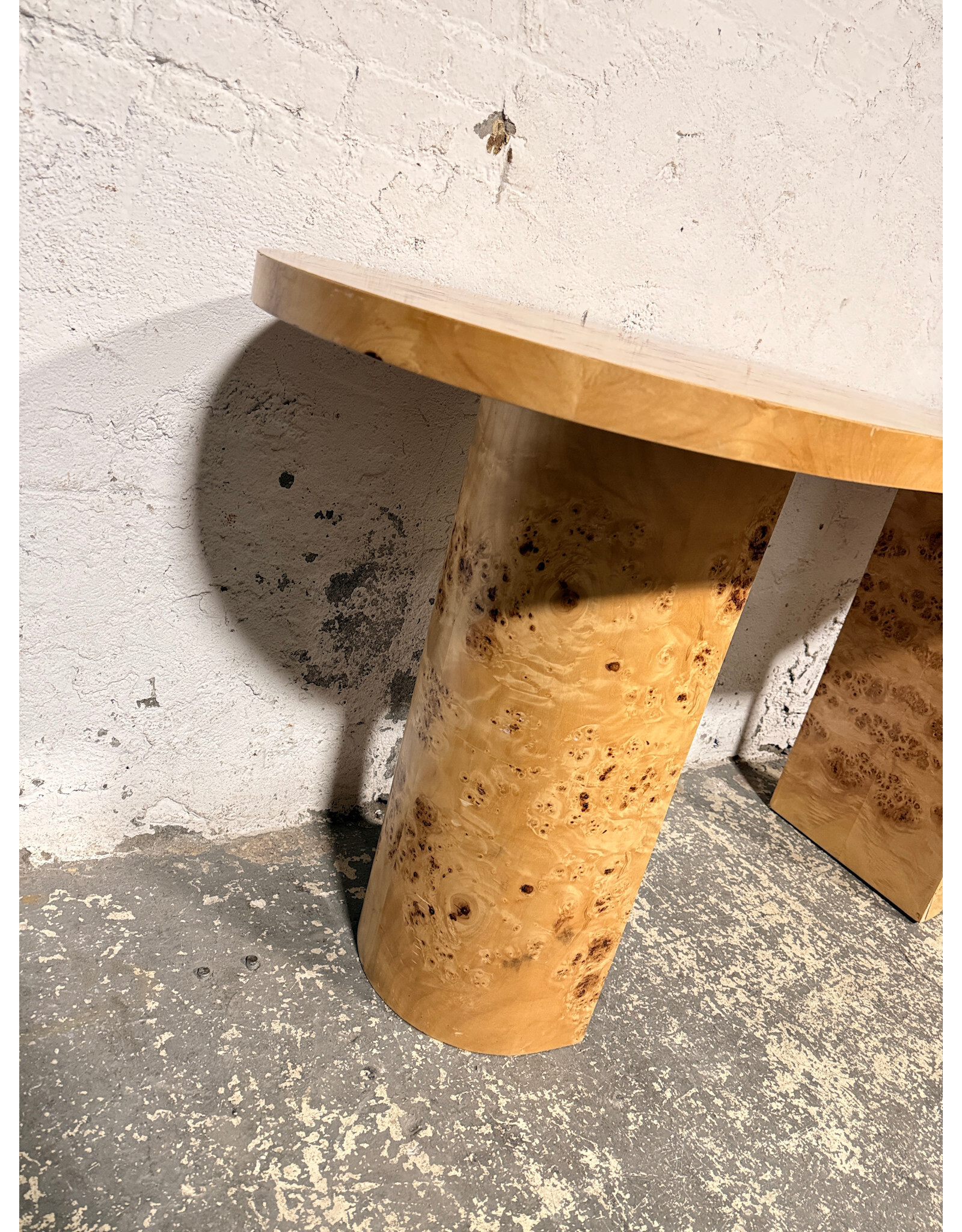 Modern Burl Wood Desk