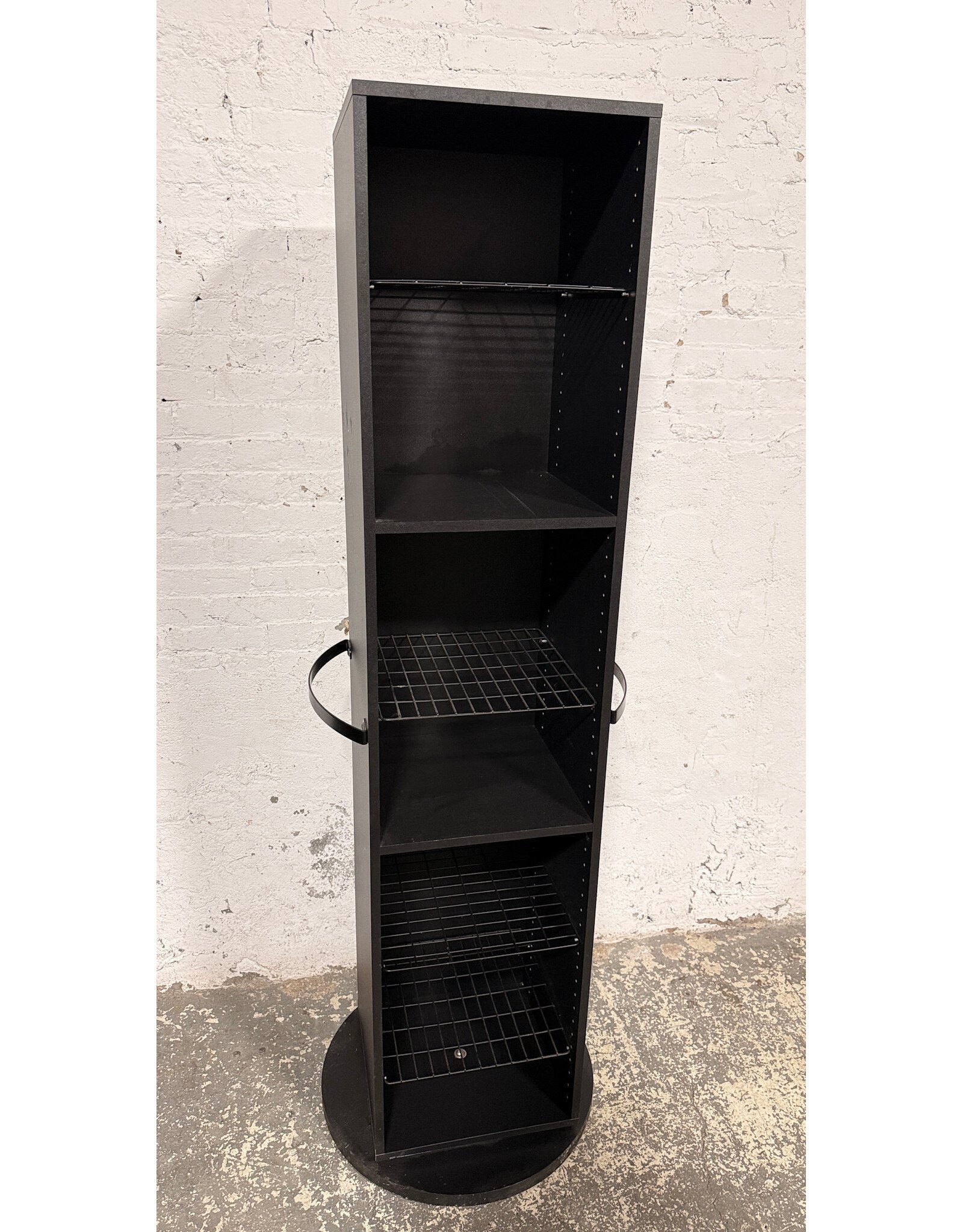 360 Rotating Full-Length Floor Mirror with Storage