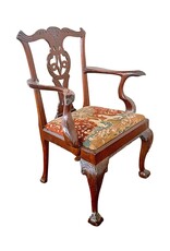 Antique George III Armchair with Needlepoint Seat