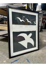 Les Oiseaux Bleus by Georges Braque, framed print