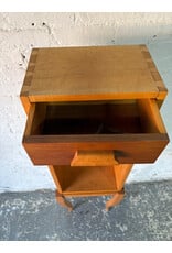 Bobby Michelson Tall Wooden Bedside Table