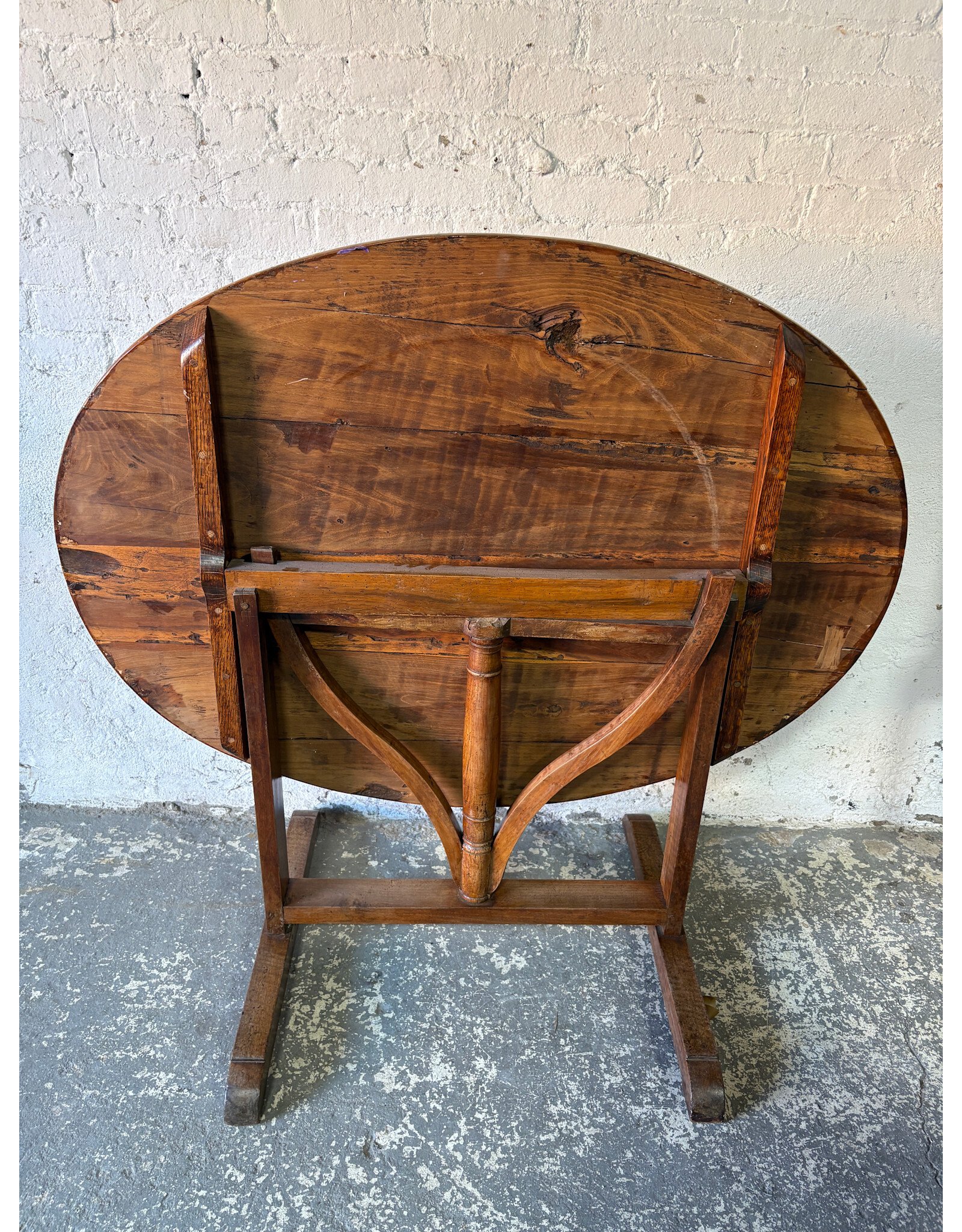 Antique Wooden Wine Tasting Table