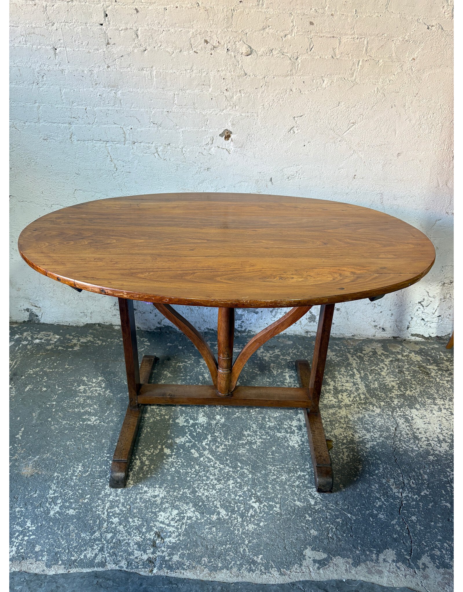 Antique Wooden Wine Tasting Table
