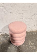Modern Soft Pink Ottoman/Footstool with Storage