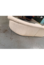 1980s Post-Modern Kagan Style 2 Piece Curved Sectional Sofa