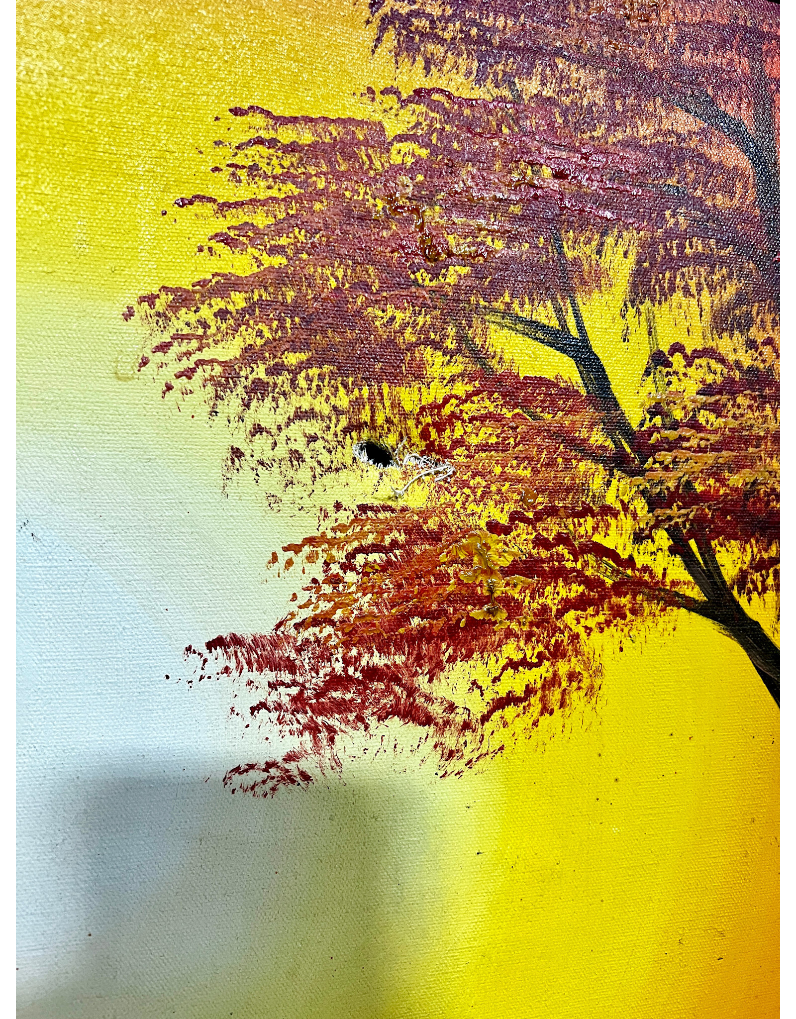 House on a Lake, framed painting