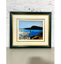 Long Island & Canoe, framed oil on board, sgnd Glenn Hall