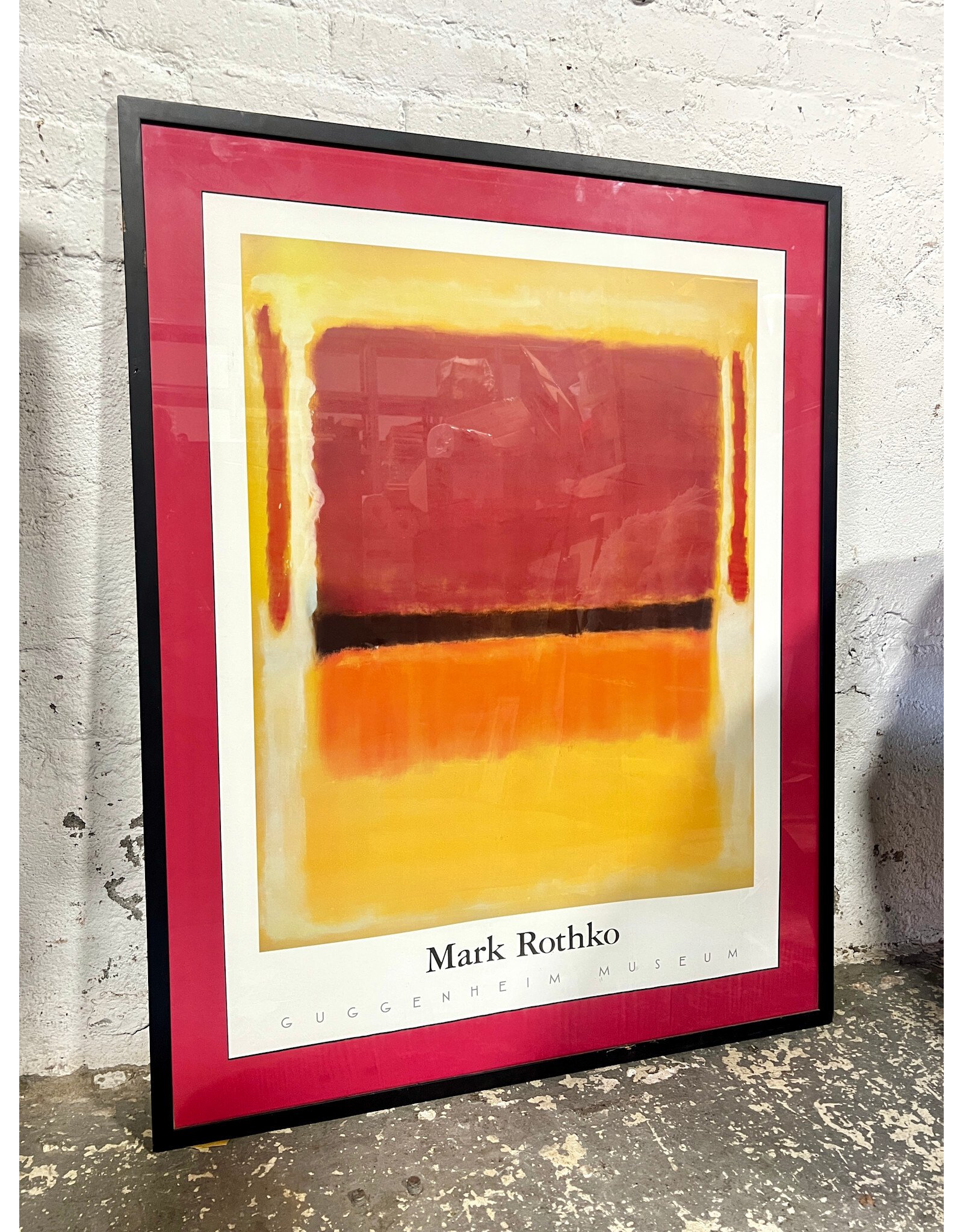 Mark Rothko at The Guggenheim Museum, framed poster