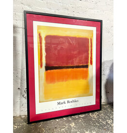 Mark Rothko at The Guggenheim Museum, framed poster