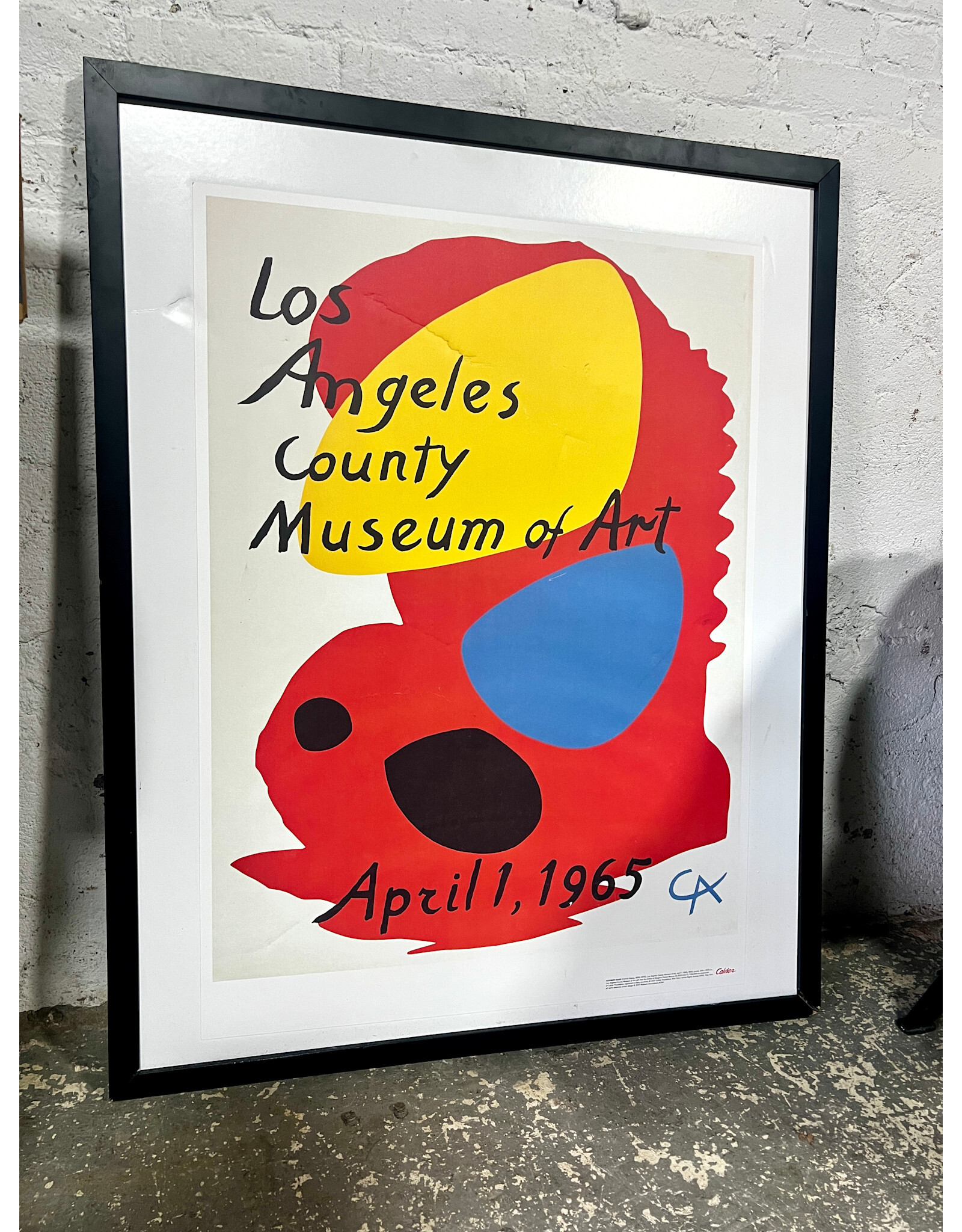 Framed Los Angeles County Museum of Art Poster