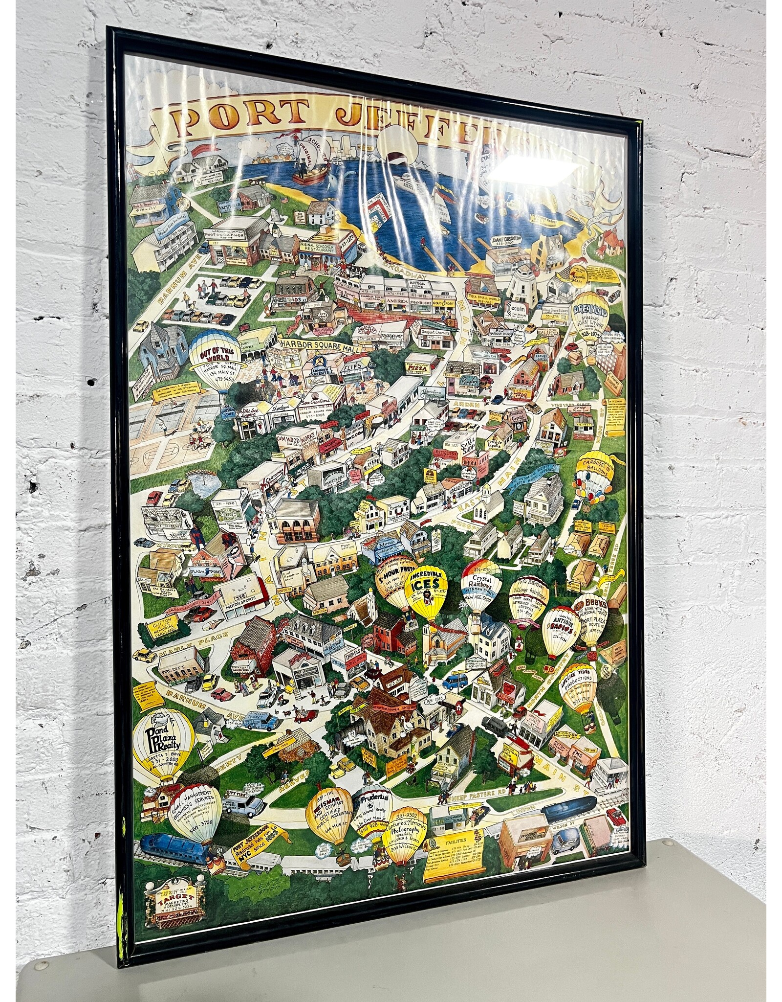 Framed Port Jefferson Poster