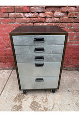 5- Drawer Industrial Rolling Metal Filing Cabinet