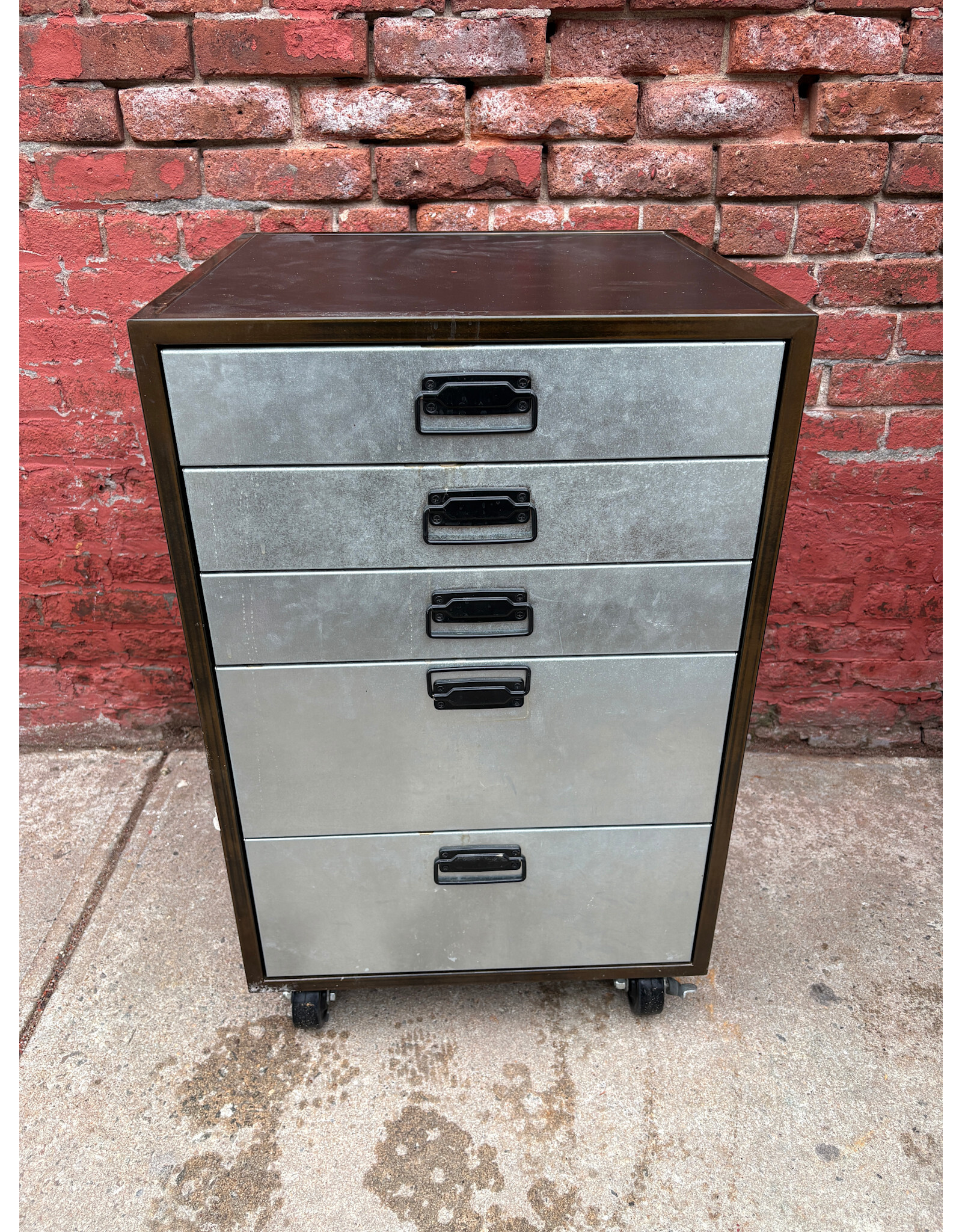 5- Drawer Industrial Rolling Metal Filing Cabinet