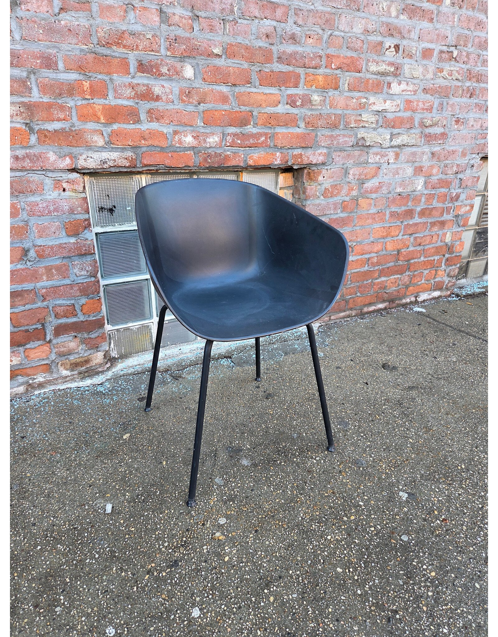 CB2 Black Poppy Chair