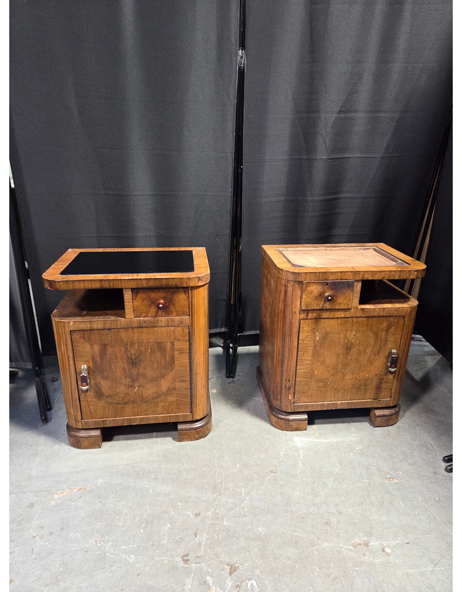 Set of Art Deco Nightstands - As Is