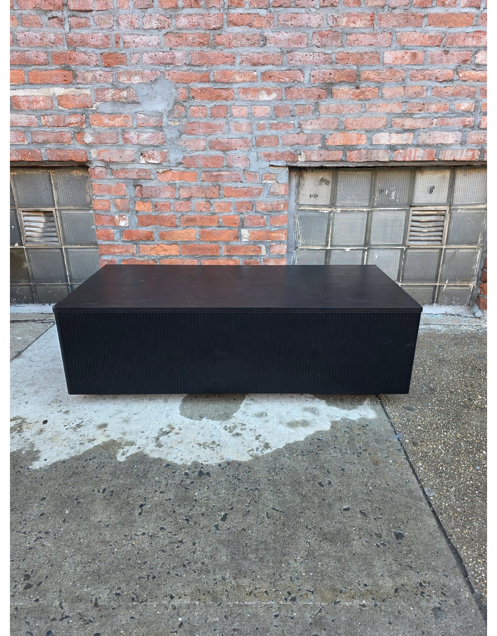 Black Fluted Coffee Table