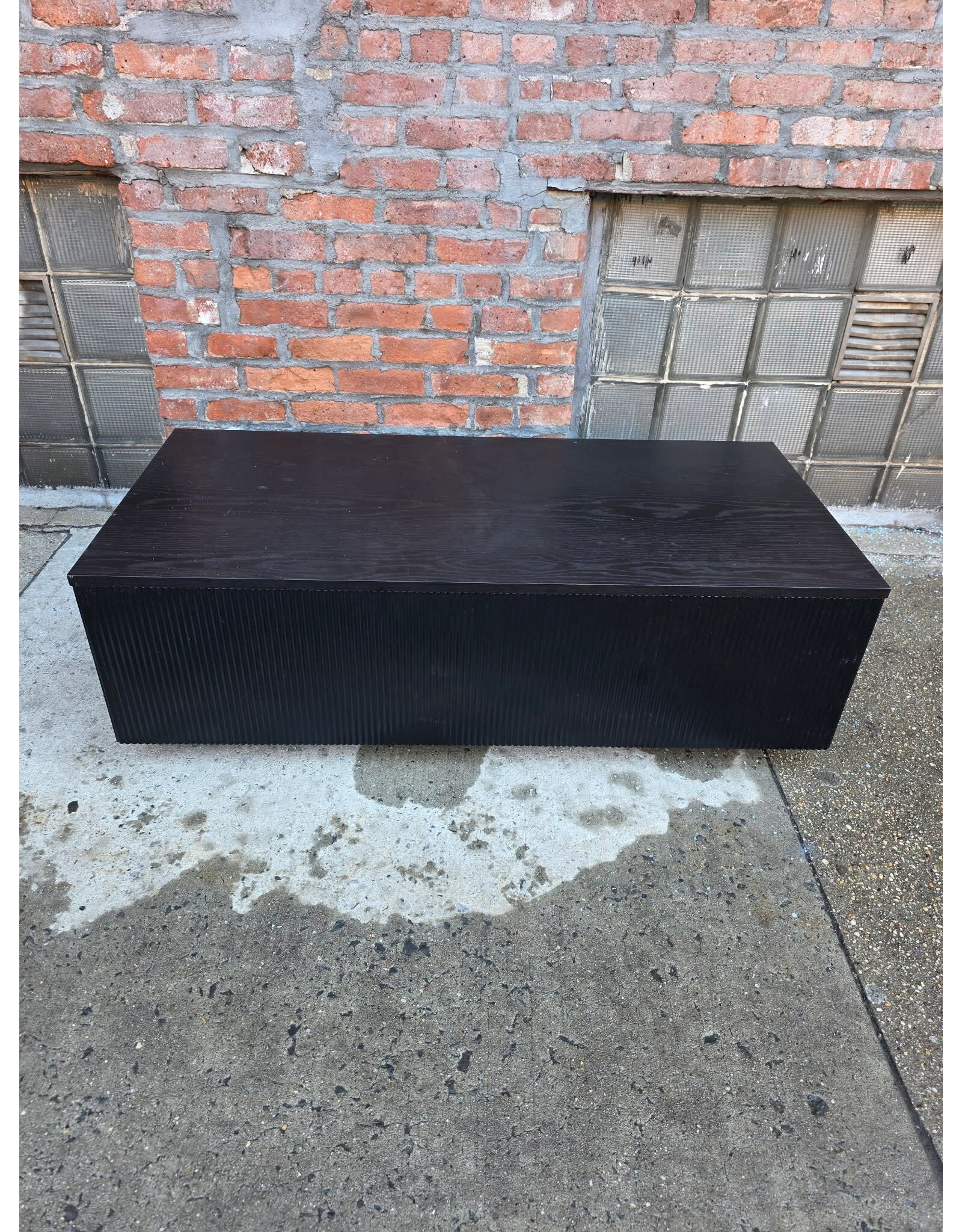 Black Fluted Coffee Table