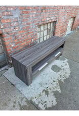Grey Wood TV Stand