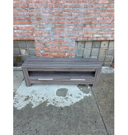Grey Wood TV Stand
