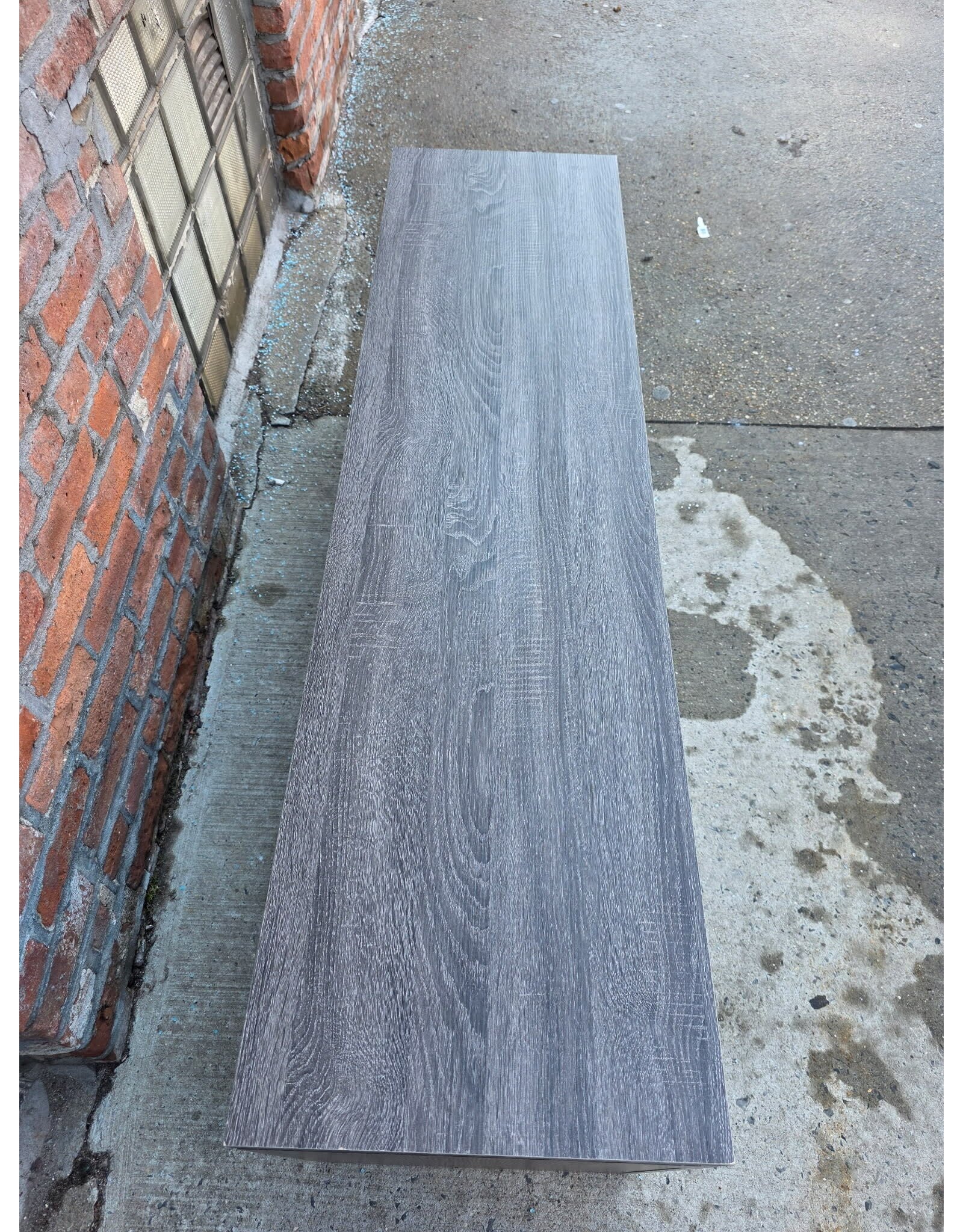 Grey Wood TV Stand