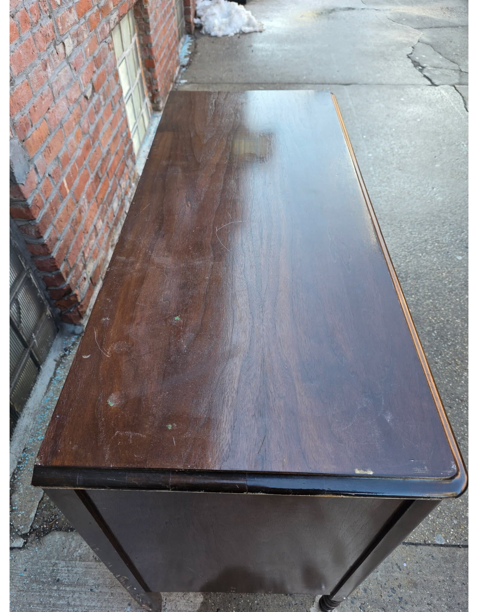 Antique Wooden 4-Drawer Dresser