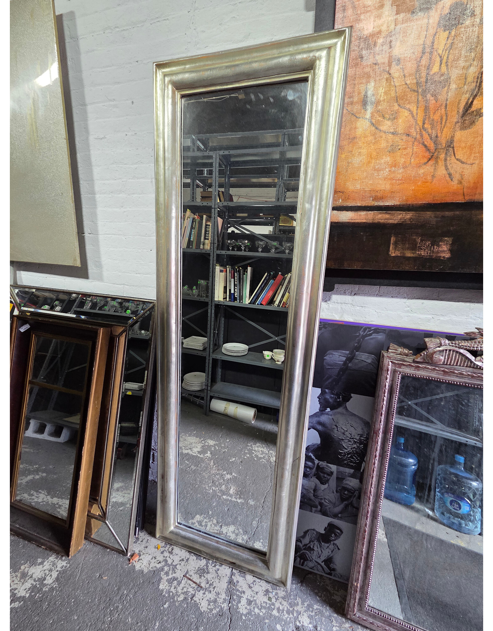 Restoration Hardware Tall Silver Mirror