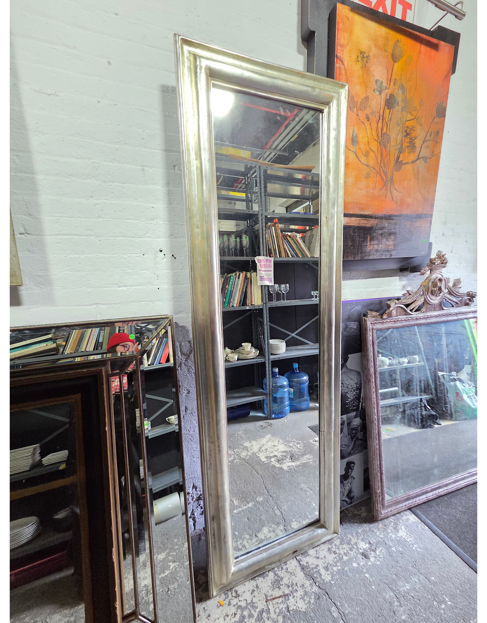 Restoration Hardware Tall Silver Mirror