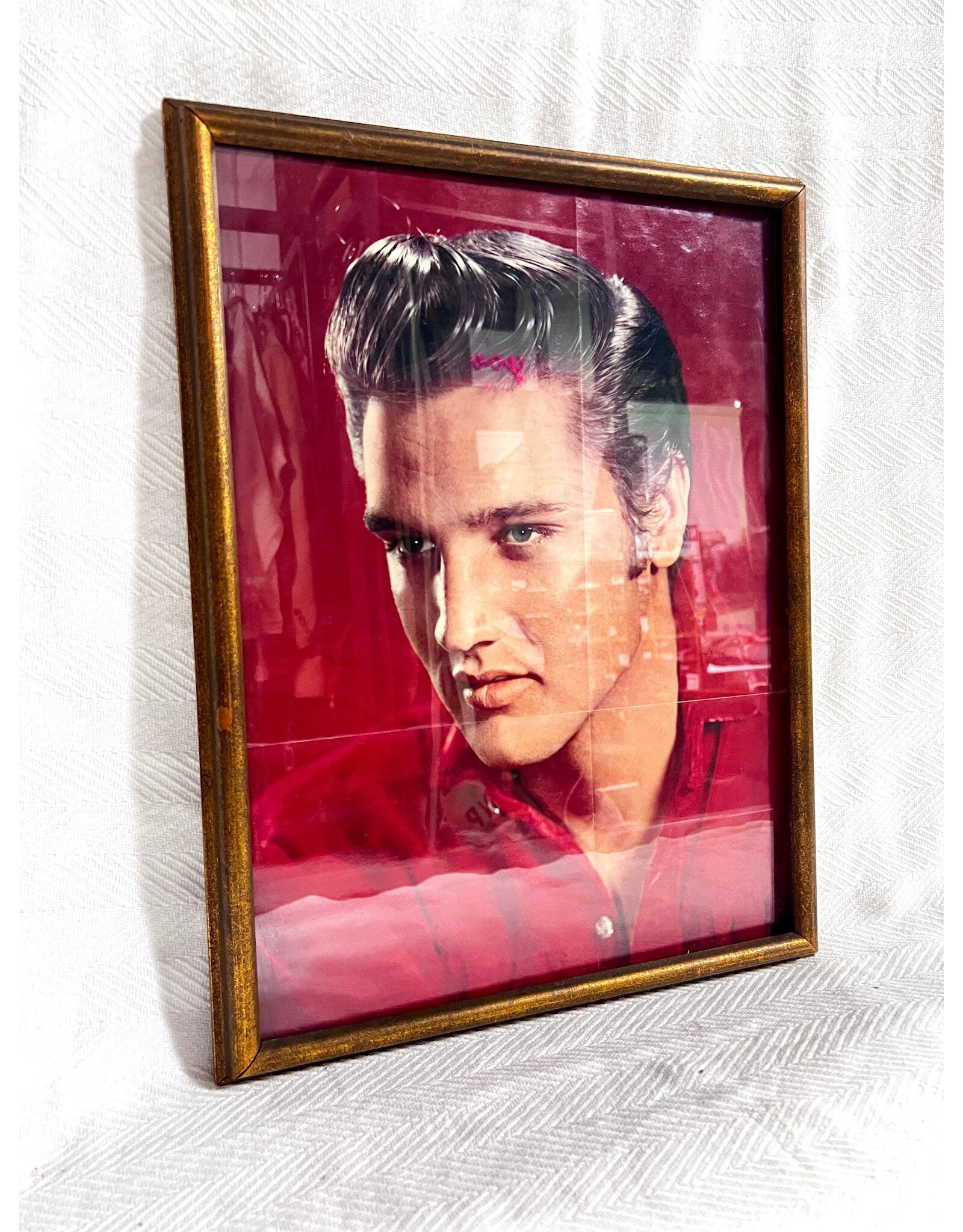 Framed Vintage Print of Elvis
