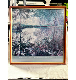 Impressionist to Early Modern Paintings, framed exhibition poster