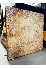 Tree Rings--Or Coffee Rings, painting on canvas