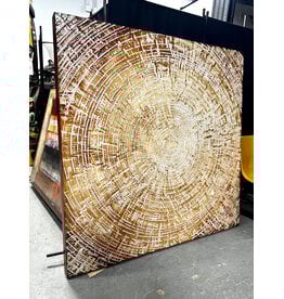 Tree Rings--Or Coffee Rings, painting on canvas