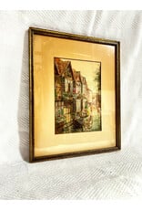 The Weavers and River Stour by S. J. Nash framed print