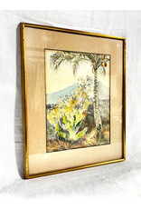 Tropical Forest, framed watercolor painting