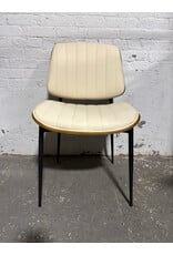 Modern Faux Leather and Wood Dining Chair