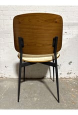 Modern Faux Leather and Wood Dining Chair