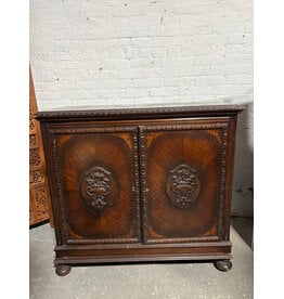 Antique Neo Classical Wooden Buffet Cabinet