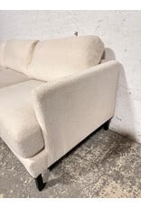 Modern White Boucle Sofa