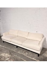 Modern White Boucle Sofa